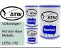 Preview: Volkswagen, Horizon Blue Metallic, LP5S / R0: 500ml Lackdose + 500ml Klarlack + 250ml Härter - Set, von ATW Autoteile West.